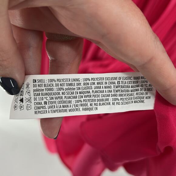 Endless Rose V-neck Puff Sleeve Maxi Dress - Pink - Small - New with tags - Picture 5 of 9